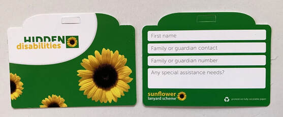 Identification form enclosed in Sunflower Lanyard
